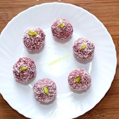 Beetroot Coconut Laddu A picture of Beetroot Coconut Laddu.