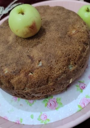 عکسی از دستور کیک سیب خیس