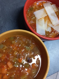 A picture of Italian Vegetable and Lentil Soup.