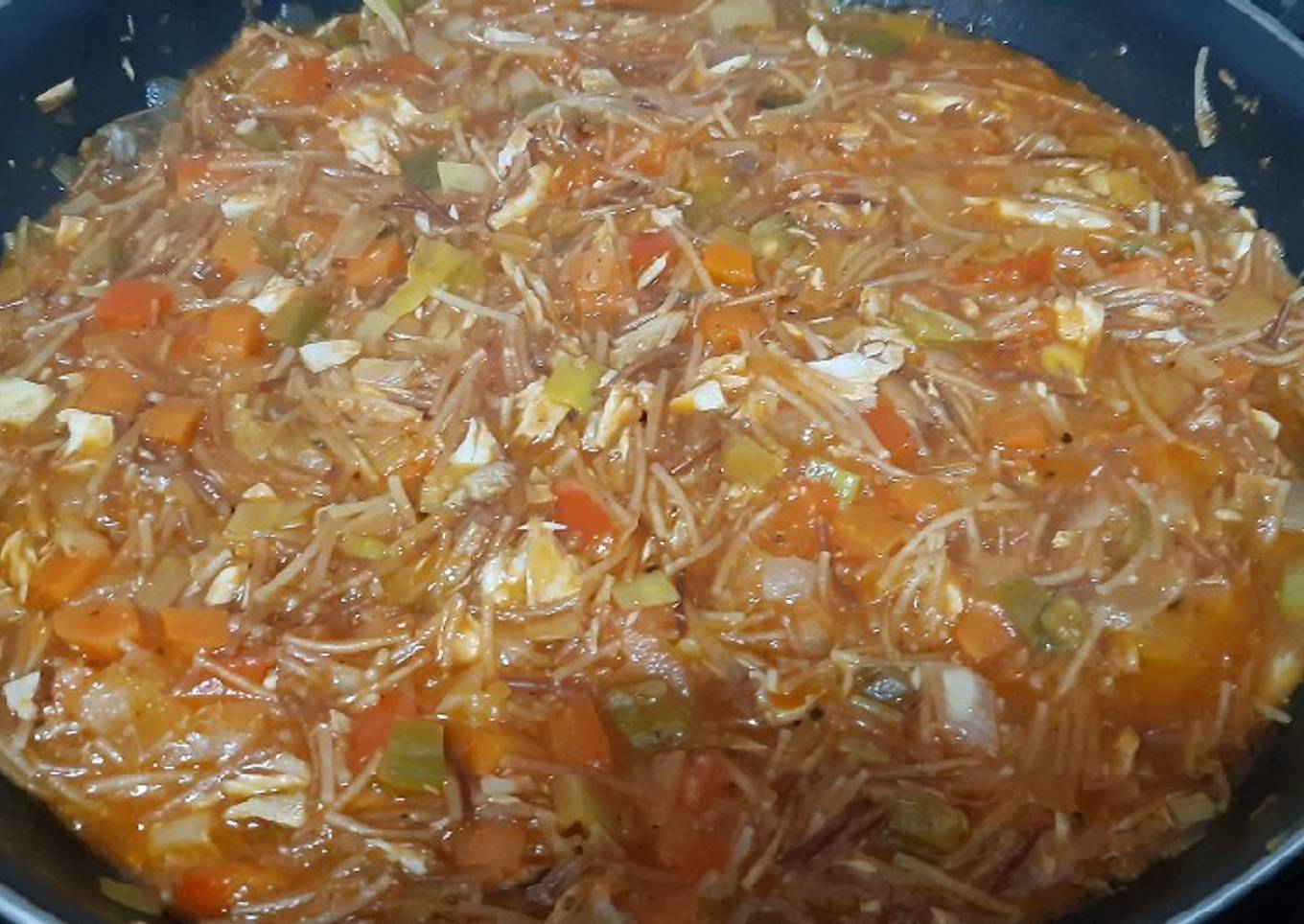 Sartén de fideos de aprovechamiento