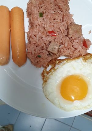 รูปของ ข้าวผัดน้ำพริกหมูยอ