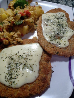 Una foto de Milanesas de soja sencillas apto vegano