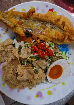 Gambar Nasi kerabu tumis golok ori klate