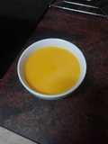Crema de calabaza y zanahoria con arroz