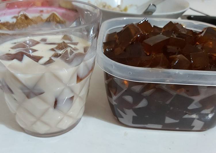 Creamy coffee jelly