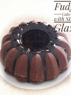 Foto resep Fudge Cake with Stout Glaze