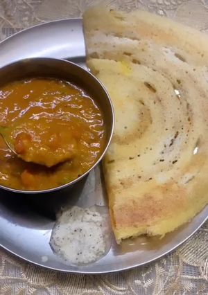 चावल का डोसा रेसिपी मुख्य फोटो