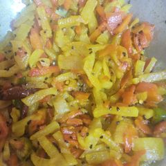 A picture of Carrot Radish Stir Fry.
