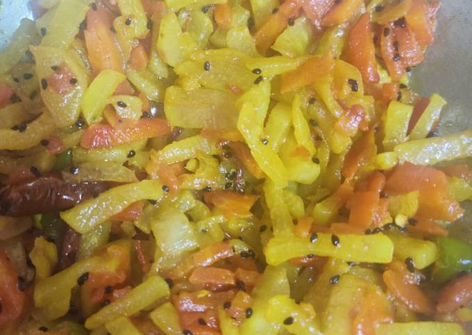 Carrot Radish Stir Fry