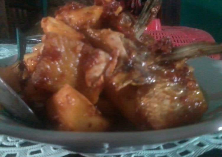 Ikan asin sambal nanas