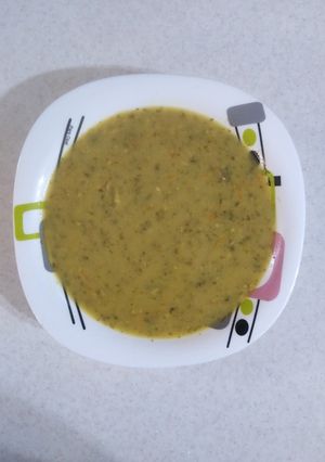 عکسی از دستور سوپ جو و قارچ