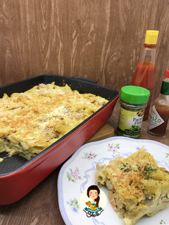 Foto resep Baked Sausage and Mushroom Pasta