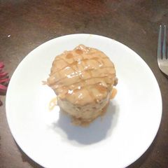A picture of Peanut butter-banana mug muffins.