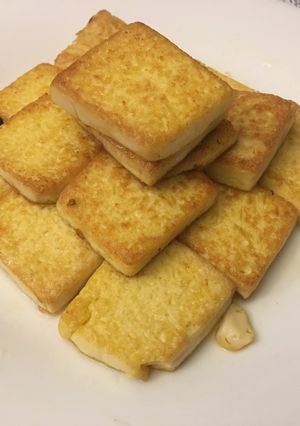 煎雞蛋豆腐 的食譜成品照片