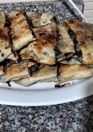 صورة لوصفة مطبق بالزعتر الاخضر