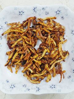 Hình của món Mực khô chiên nước mắm.