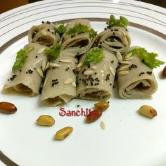 A picture of Falahari Khandvi.