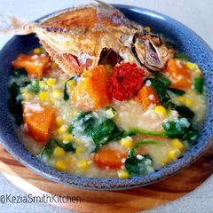 A picture of TINOTUAN / BUBUR MANADO (Manado Vegetable Porridge).