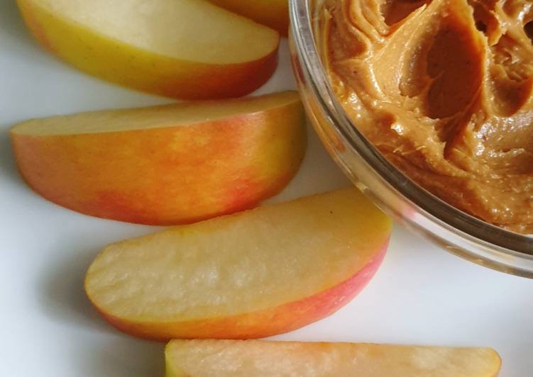Recipe of Super Quick Homemade Peanut Butter and Apples