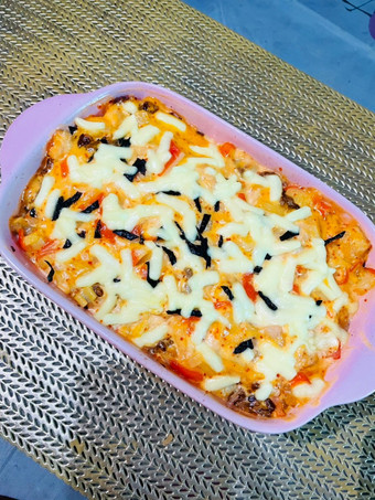 Anti Ribet, Memasak Salmon kani mentai rice Bunda Pasti Bisa