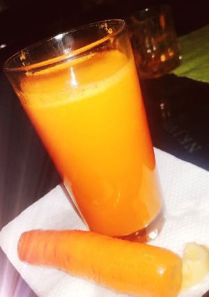 A picture of Immunity boosting carrot ginger juice.