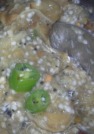 A picture of Brinjal Thuvayal- Tamilnadu special.