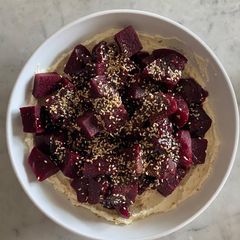 A picture of Beetroot and dukkah salad.