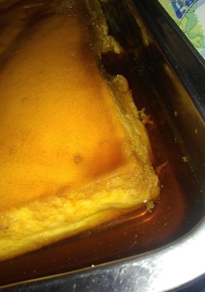 Una foto de Flan casero