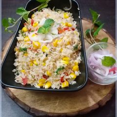 Corn rice A picture of Corn rice.