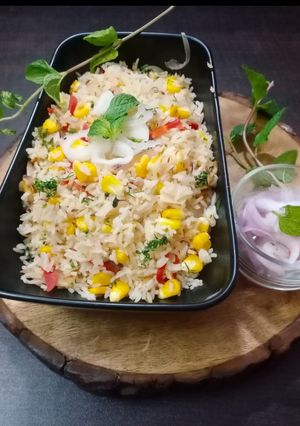 A picture of Corn rice.