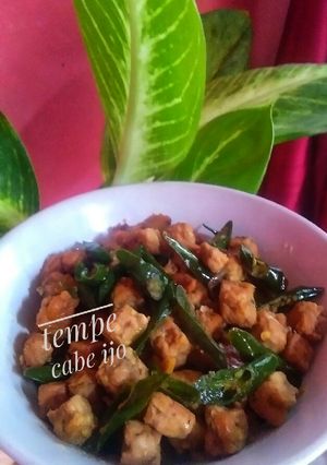 Foto resep Tempe cabe ijo simpel