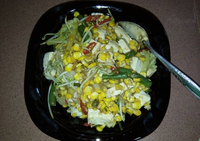 Resep Jagung tahu saus tiram yang Lezat Sekali