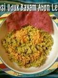 Nasi uduk bayam abon lele mpasi 1 tahun