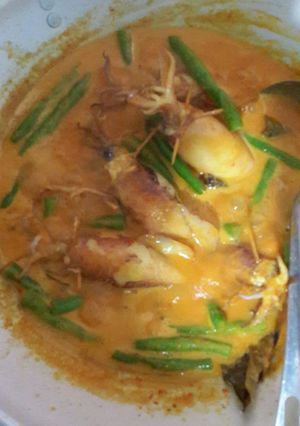Foto resep Gulai cumi isi tahu telur