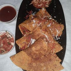 A picture of Stuffed besan chila.