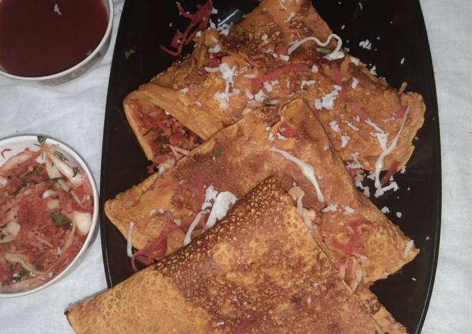 Recipe of Bobby Flay Stuffed besan chila