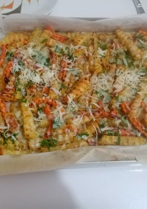 O poză a rețetei Cartofi cu parmezan.