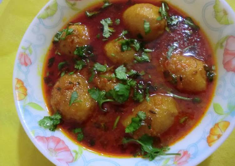 Recipe of Homemade Dum Aloo without onion