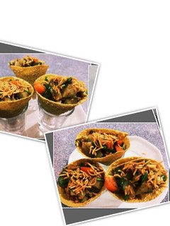 पापड़ चाट कोन (Papad cone chaat recipe in hindi) रेसिपी मुख्य फोटो