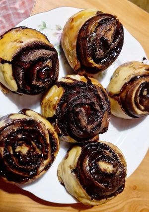 Kakaós mini csiga recept fotója