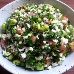 A picture of Cauliflower Tabbouleh.