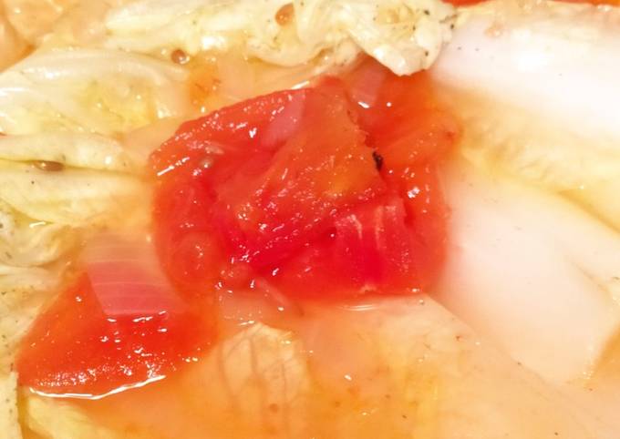 番茄洋蔥燉大白菜 食譜成品照片