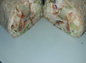 Csirkés wrap recept fotója
