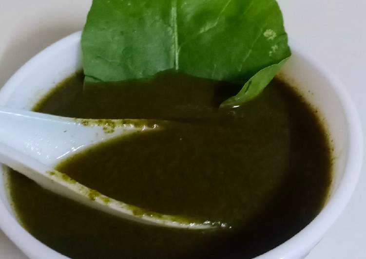 Recipe of Speedy Spinach soup