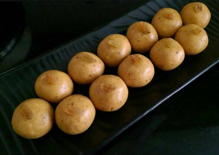 Recipe of Speedy Badami besan laddu