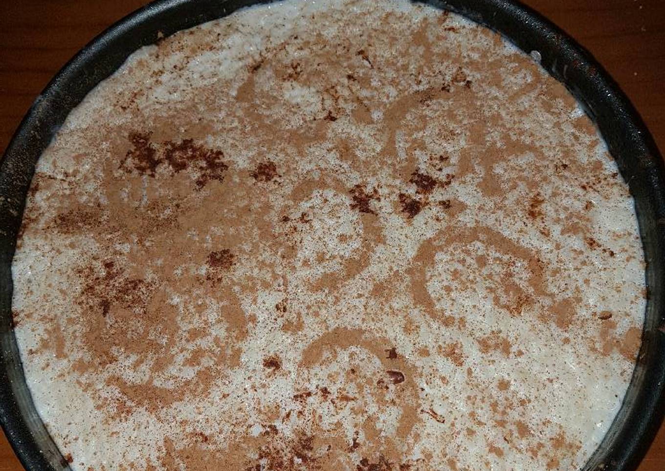 Tarta de arroz con leche