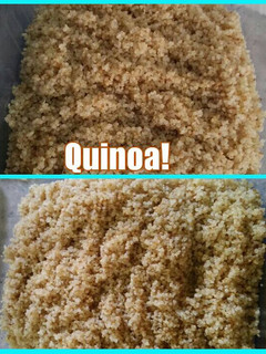 Una foto de Quinoa cocida