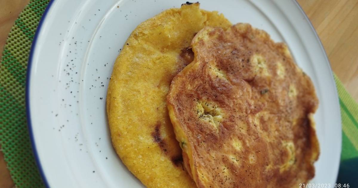 Desayuno TORTILLA y Arepa Ocañera Receta de AGRIPINA PICON PACHECO- Cookpad