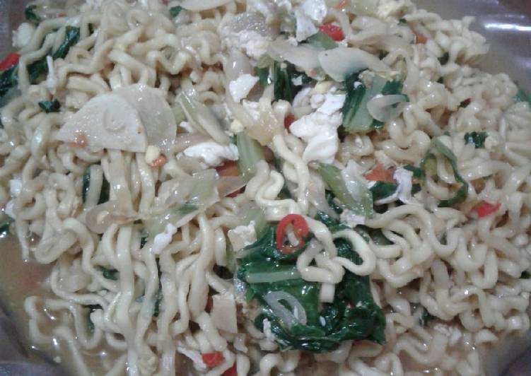 Resep Mie tek tek rebus Anti Gagal