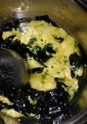 Foto resep Sup rumput laut,,telur